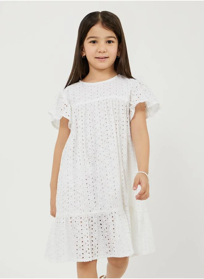 Styli Cotton Schiffli Dress