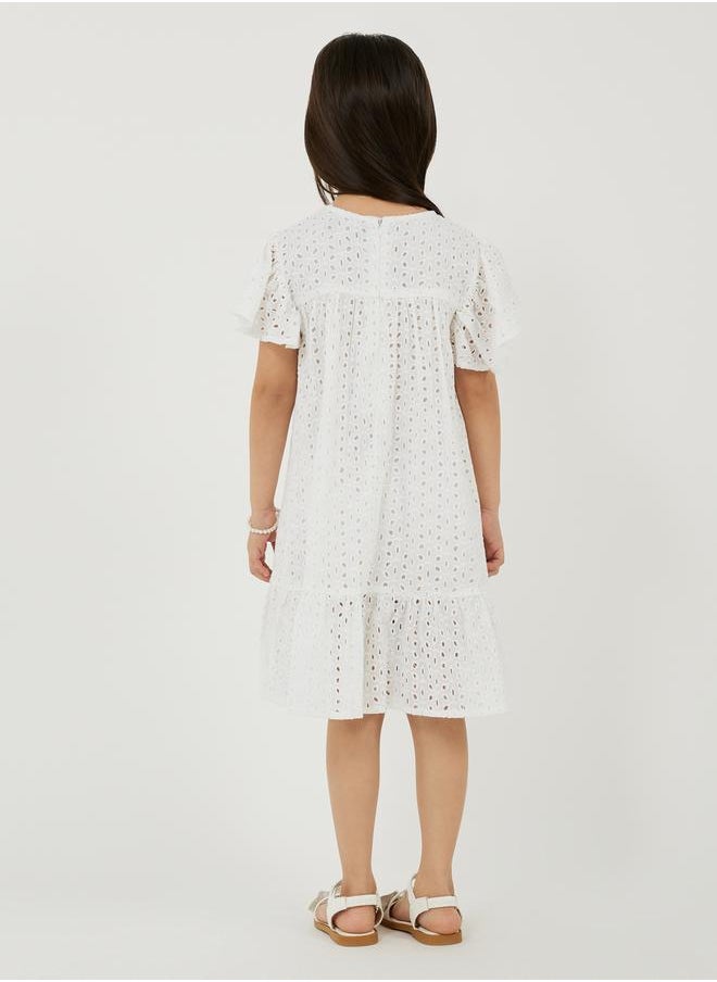 Styli Cotton Schiffli Dress  - Image 4