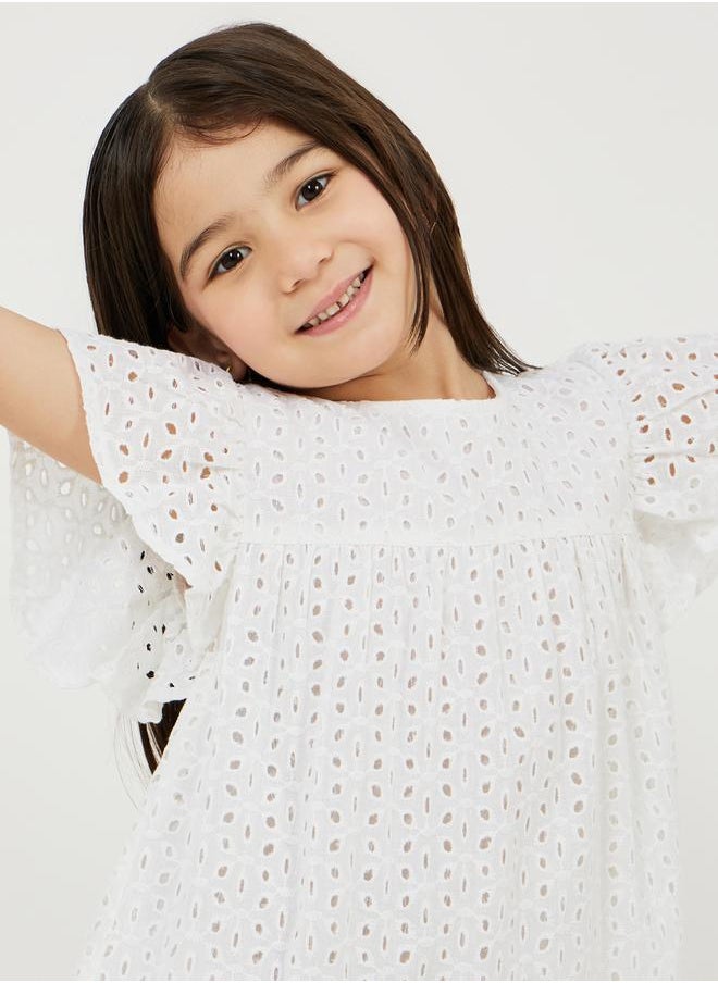 Styli Cotton Schiffli Dress  - Image 3