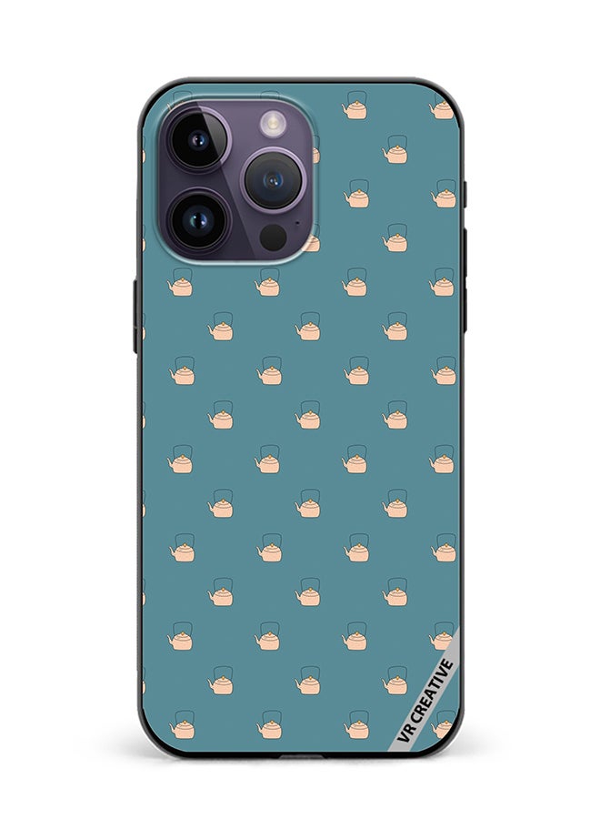 VR CREATIVE Protective Case Cover For Apple iPhone 15 Pro Pattern Of Tea Design Multicolour - Image 1