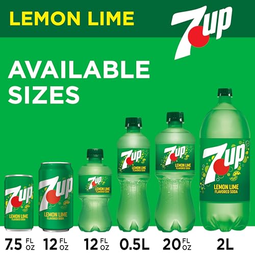 Dr Pepper 7UP Lemon Lime Soda, 12 fl oz cans, 12 pack - Image 3