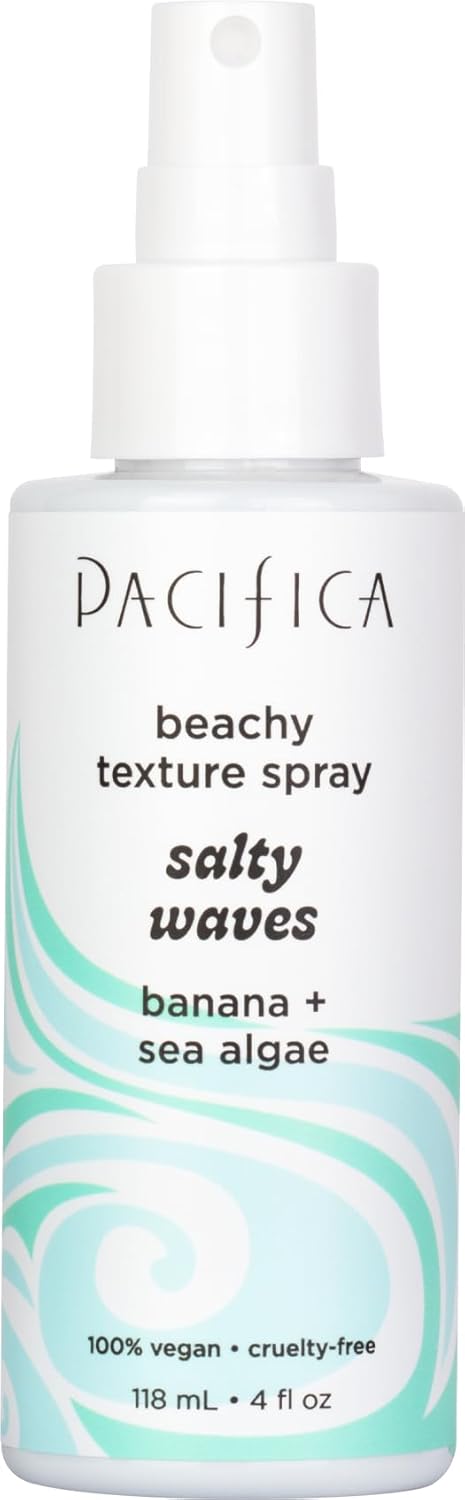 Pacifica Sea Salt Spray for Hair  Salty Waves Hair Texturizing Spray wKelp  Sea Algae Extract  Surf Spray for Beach Hair  Coconut  Volume  Texture Vegan  CrueltyFree Dermatologist Tested