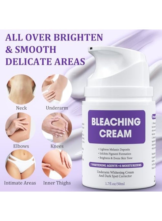 Dark Spot Remover for Body, Skin Bleaching Cream with Vitamin C for Intimate Areas, Skin Lightening Cream Dark Spot Corrector for Underarms, Knees, Elbows, Inner Thighs & Bikini Line,1.7fl oz - Image 4