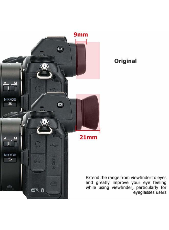 Kiorafoto Soft Silicon Camera Viewfinder Eyecup Eyepiece Eyeshade for Nikon Z7 Z6, Replaces Nikon DK-29 Eye Cup Protector - Image 3