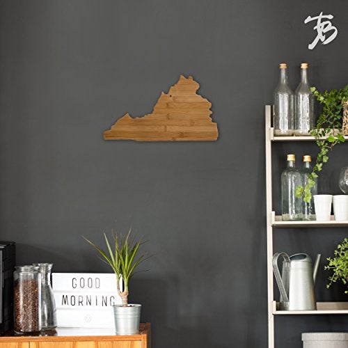 Totally Bamboo Virginia State Shaped Bamboo Serving And Cutting Board, Brown - Image 2