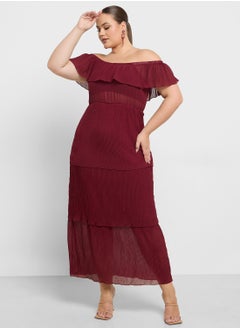 Ella Plus Pleated Dress In Layers  - Image 1