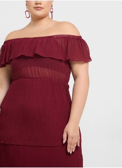 Ella Plus Pleated Dress In Layers  - Image 3