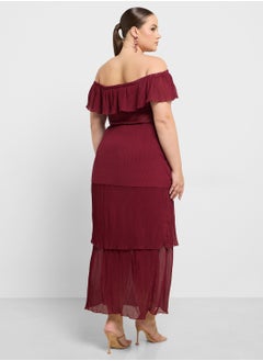 Ella Plus Pleated Dress In Layers  - Image 2