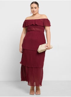 Ella Plus Pleated Dress In Layers  - Image 4