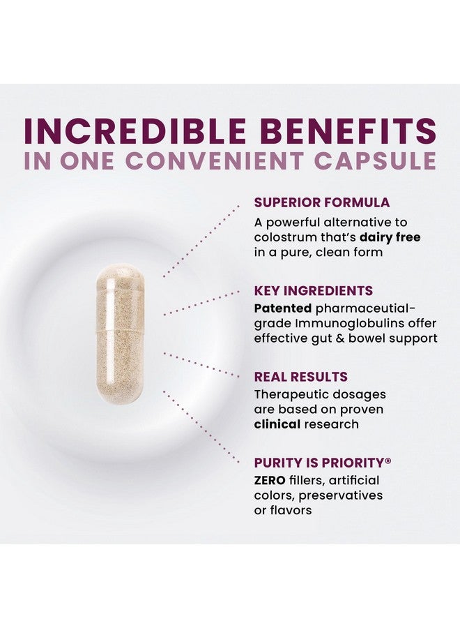 Pure Therapro Rx Elite IgG Immunoglobulin Supplement, 120 Caps - Gut Health & Immune Support, 1100 mg IgG, IGA & IgM, Sunflower Lecithin | Dairy & Gluten Free Colostrum Supplement Alternative - Image 4