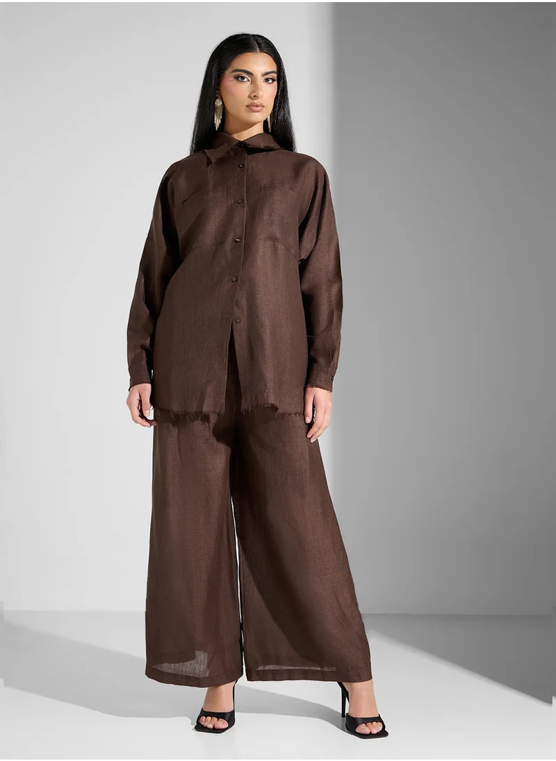 Golden Apple COLLARED NECK 2PCS SET