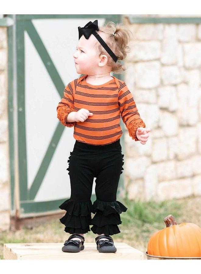 RuffleButts Girls Black Bow Headband - One Size - Image 4