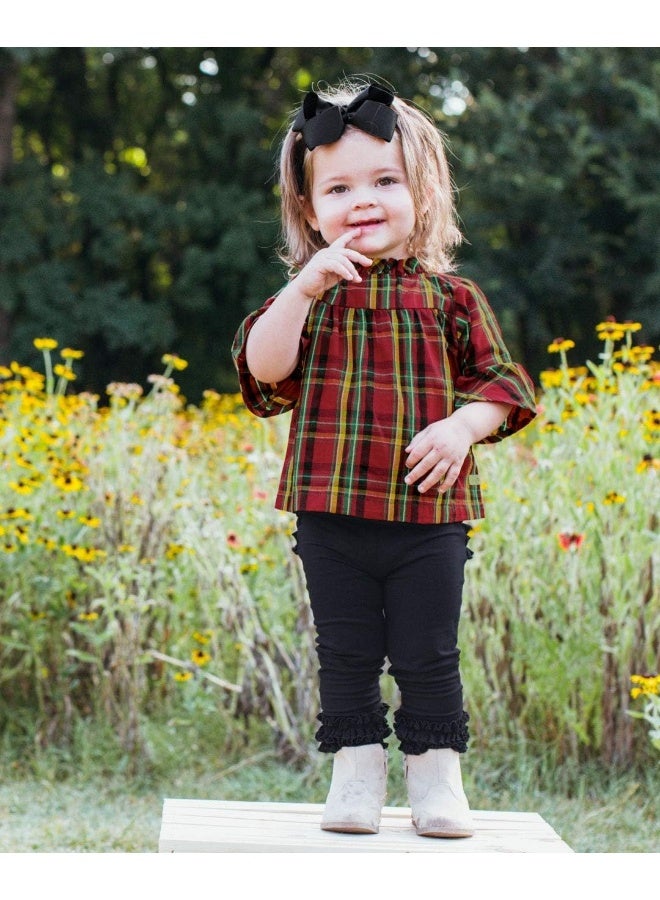 RuffleButts Girls Black Bow Headband - One Size - Image 3