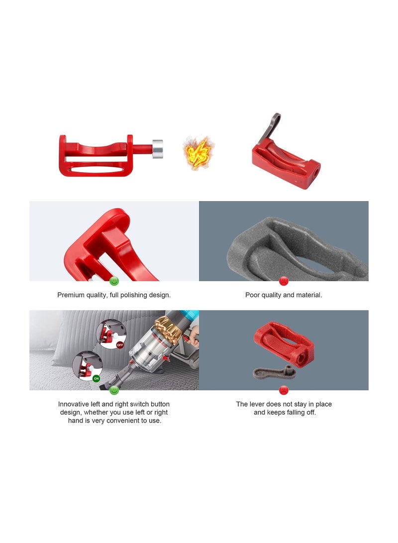 SYOSI قفل الزناد، مناسب لمكنسة دايسون V6 V7 V8 V10 V11 V15 ديتكت أبسولوت أنيمال موتورهد، ملحقات زر الطاقة، حرر إصبعك (غير مناسب للطرازات الكبيرة) - Image 3