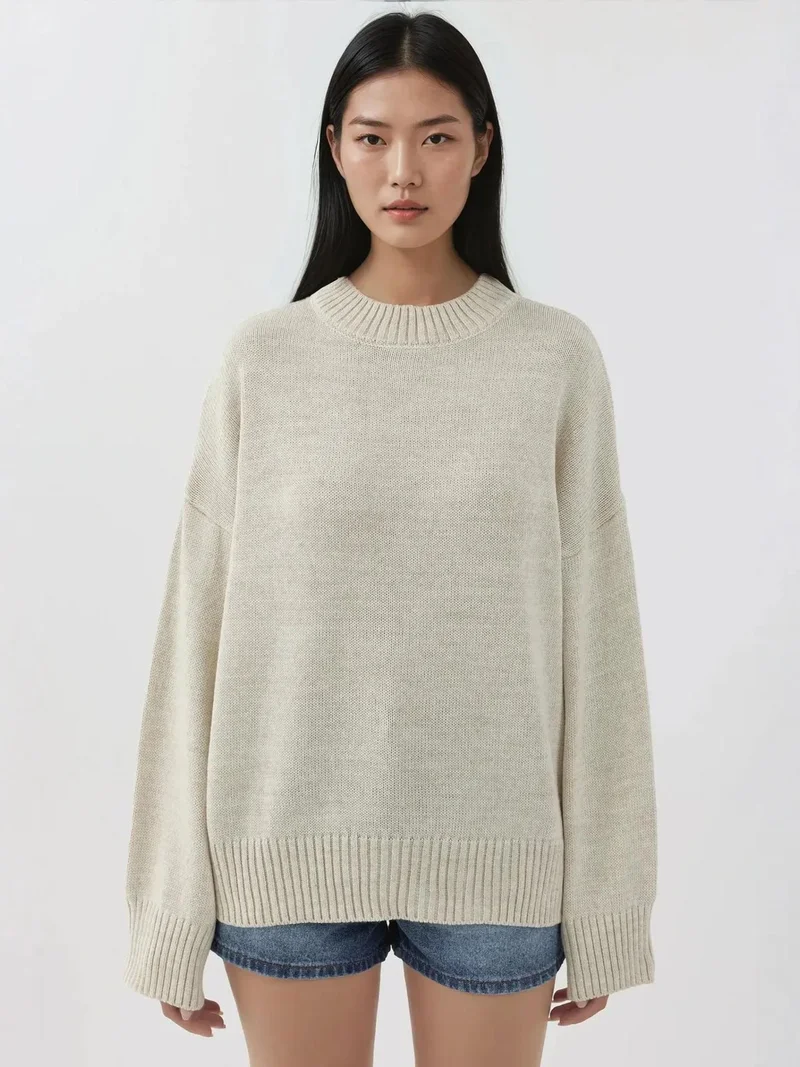 HICCUP Crew Neck Cozy Sweater