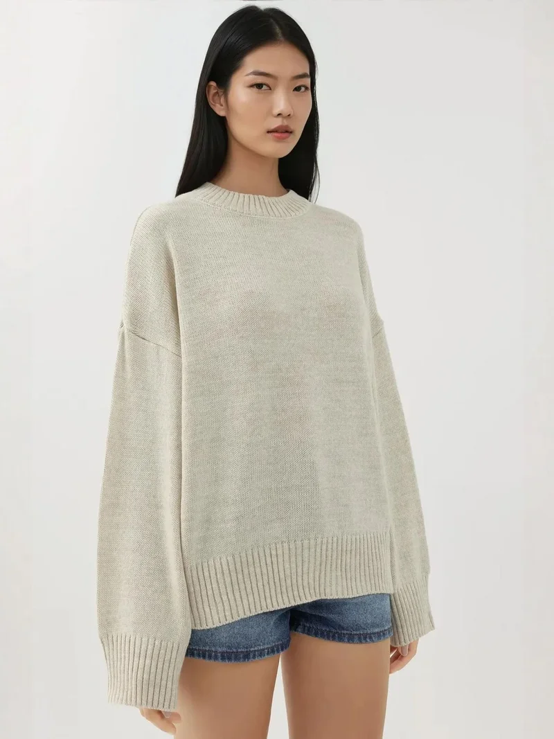 HICCUP Crew Neck Cozy Sweater