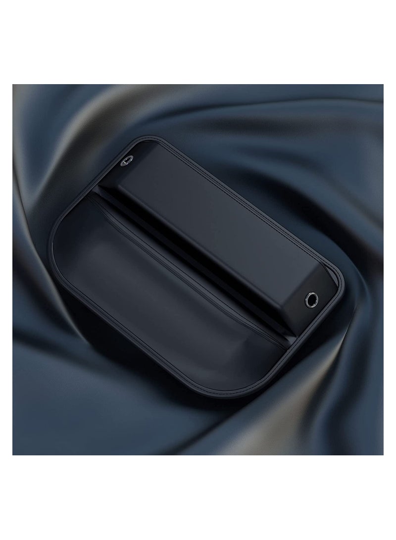 SYOSI Car Seat Gap Storage, Leather Car Accessories for Front Seat Premium Car Essential Storages, Adjustable Console Car Organizers Between Seats for Phones, Glasses, Keys, Cards - Image 3