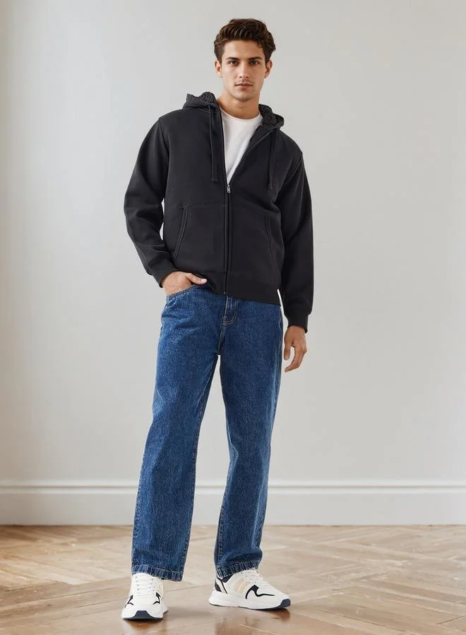 Splash FAV Men's Regular Fit Hooded Zipper Jacket