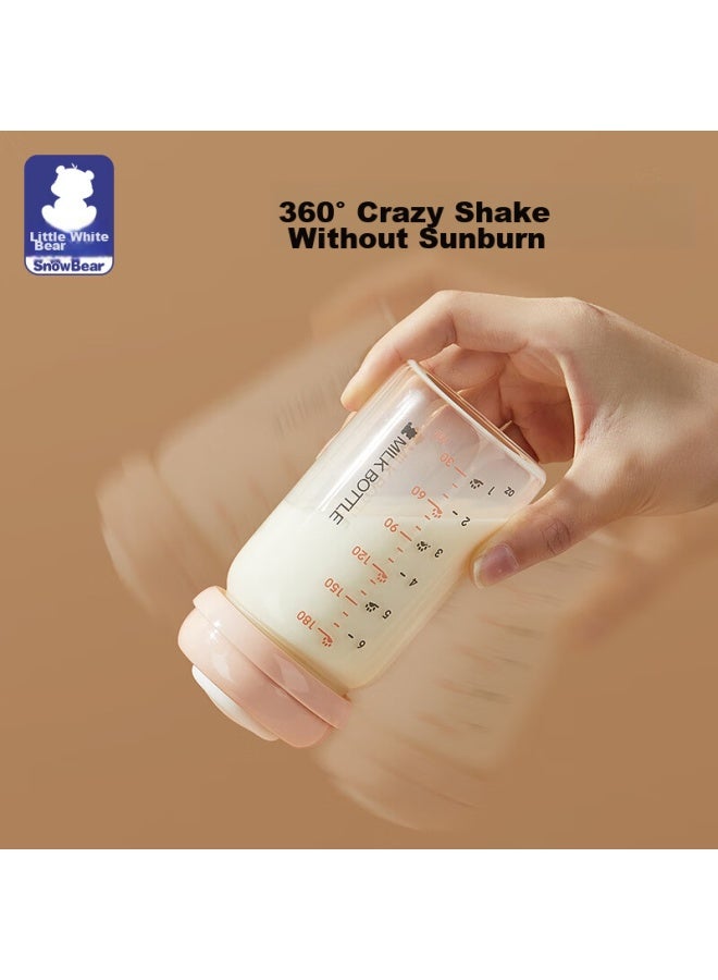 Snow Bear Snowbear Glass Milk Storage Bottle, Newborn Baby Bottle, Breast Milk Preservation Bottle, 180ml, 8653 - Image 5