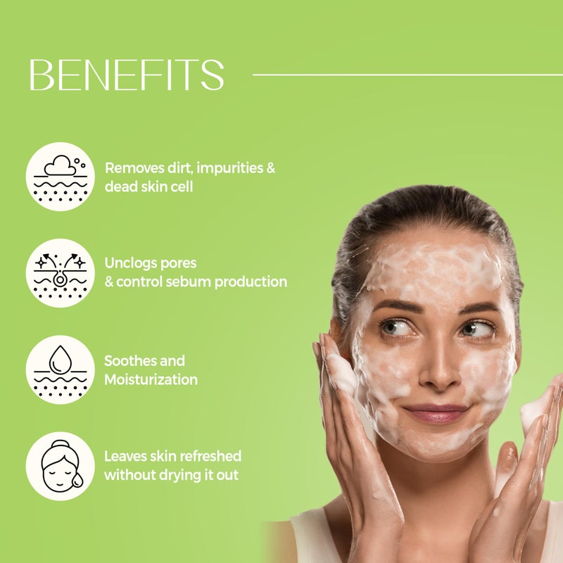 KLAVUU Phytoncide Mild pH Balancing Facial Cleanser - pH 5.5 Mild Foaming Cleanser with Panthenol for Strengthening Skin Barrier Face Wash - 5.07floz - Image 3