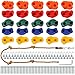 ZENFUN 25 Packs Rock Climbing Holds Indoor Outdoor Rock Wall Climbing Kit MultiColored Climbing Rock Wall Grips with Mounting Hardware Knotted RopeAdded 4 Sets of Spare Screws - Image 3