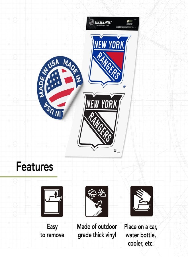 Desert Cactus New York Rangers NY Team NHL National Hockey League Sticker Vinyl Decal Laptop Water Bottle Car Scrapbook (4 inch Sticker) - Image 3