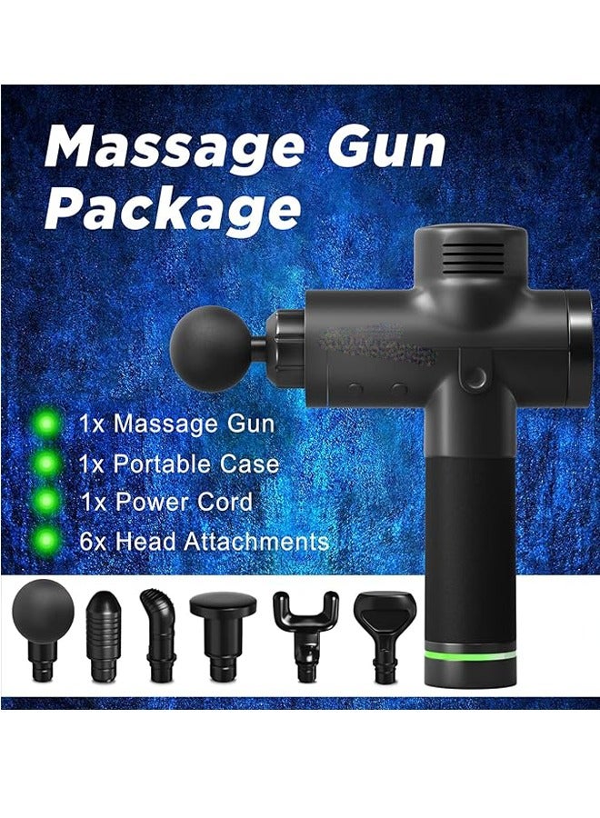 general Muscle Massage Gun – Handheld Deep Tissue Massager with 30 Variable Speeds and 6 Interchangeable Heads – Cordless Electric Chiropractic Tool for Back Pain Relief, Soreness and Relaxation - Image 2