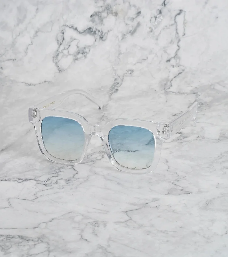 Explicit Poets Explicit Poets Unisex WILLIAM CLEAR Clear - Gradient Blue Stylish Sunglasses, 1EP14