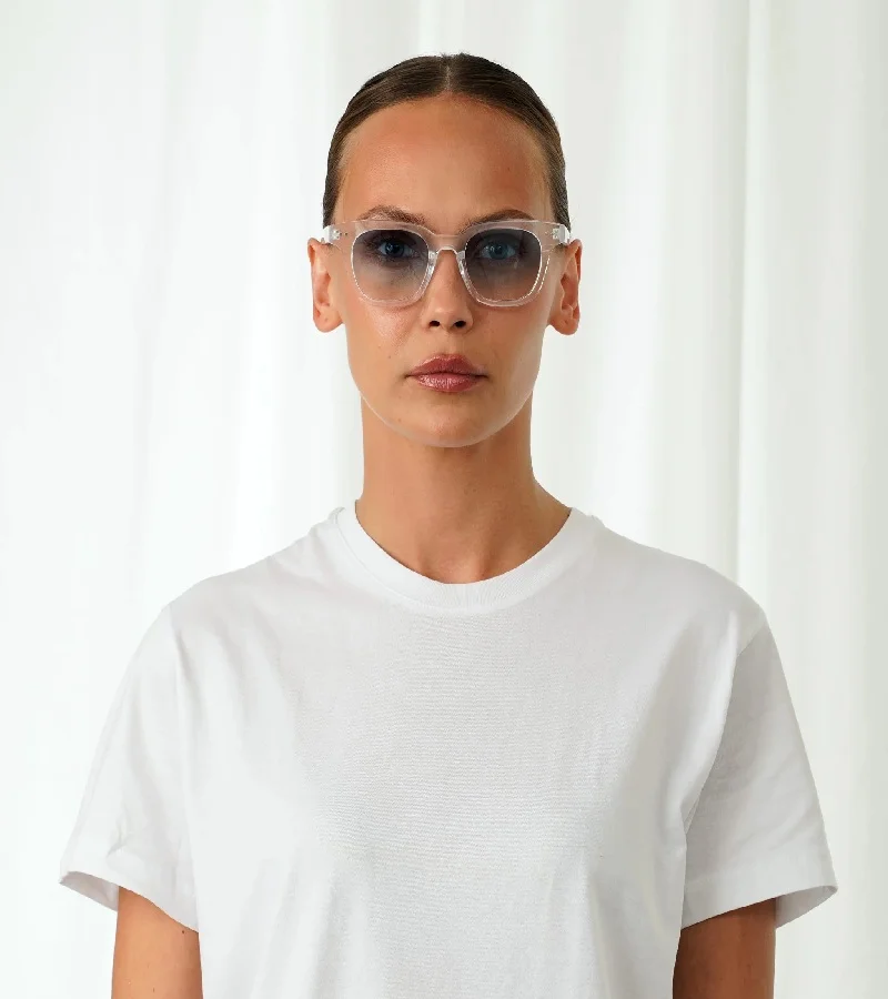 Explicit Poets Explicit Poets Unisex WILLIAM CLEAR Clear - Gradient Blue Stylish Sunglasses, 1EP14