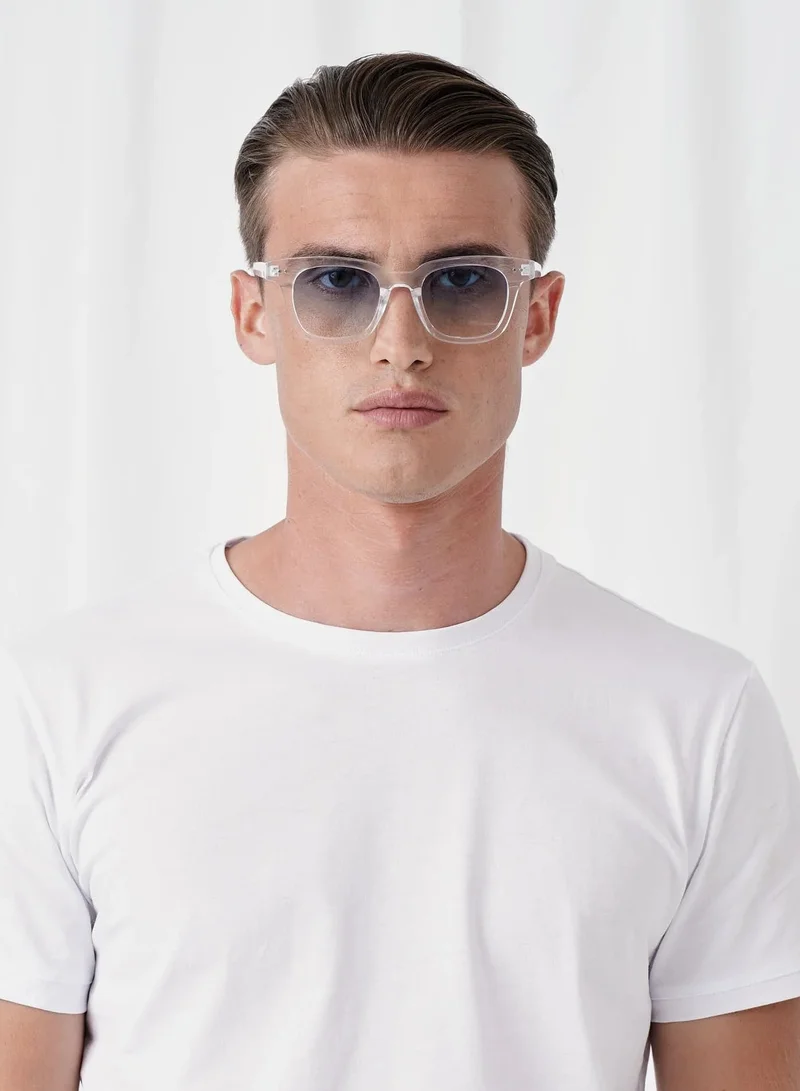 Explicit Poets Explicit Poets Unisex WILLIAM CLEAR Clear - Gradient Blue Stylish Sunglasses, 1EP14