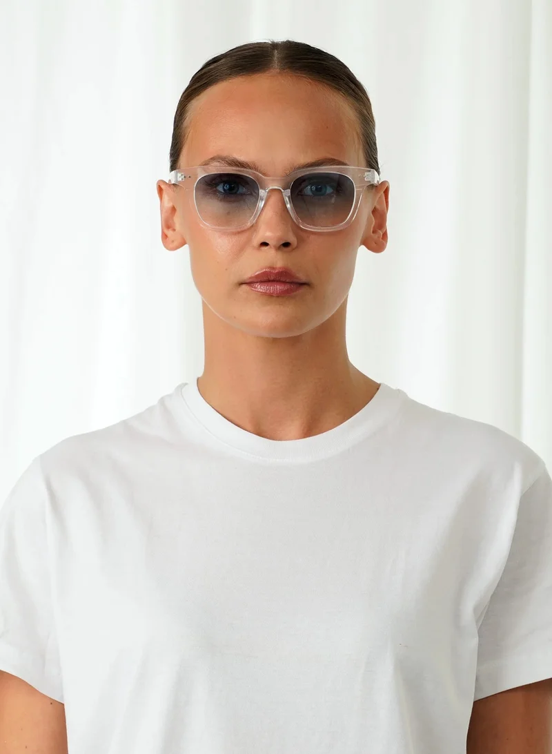 Explicit Poets Explicit Poets Unisex WILLIAM CLEAR Clear - Gradient Blue Stylish Sunglasses, 1EP14