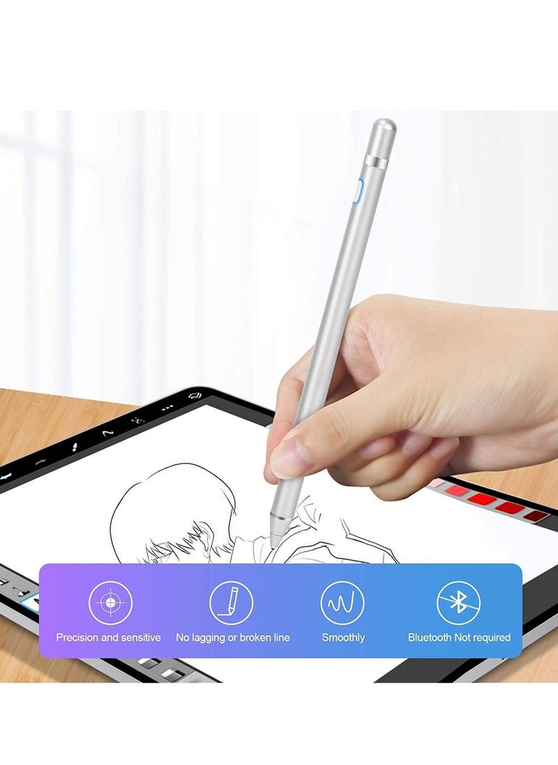 Active Stylus Pens for Touch Screen Rechargeable Digital Stylish Pen Pencil Universal for iPhone/iPad Pro/Mini/Air/Android and Most Capacitive Touch Screens
