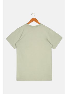 Naruto Kids Boy Crew Neck Short Sleeve Graphic Print T-Shirt, Olive Combo  - Image 2