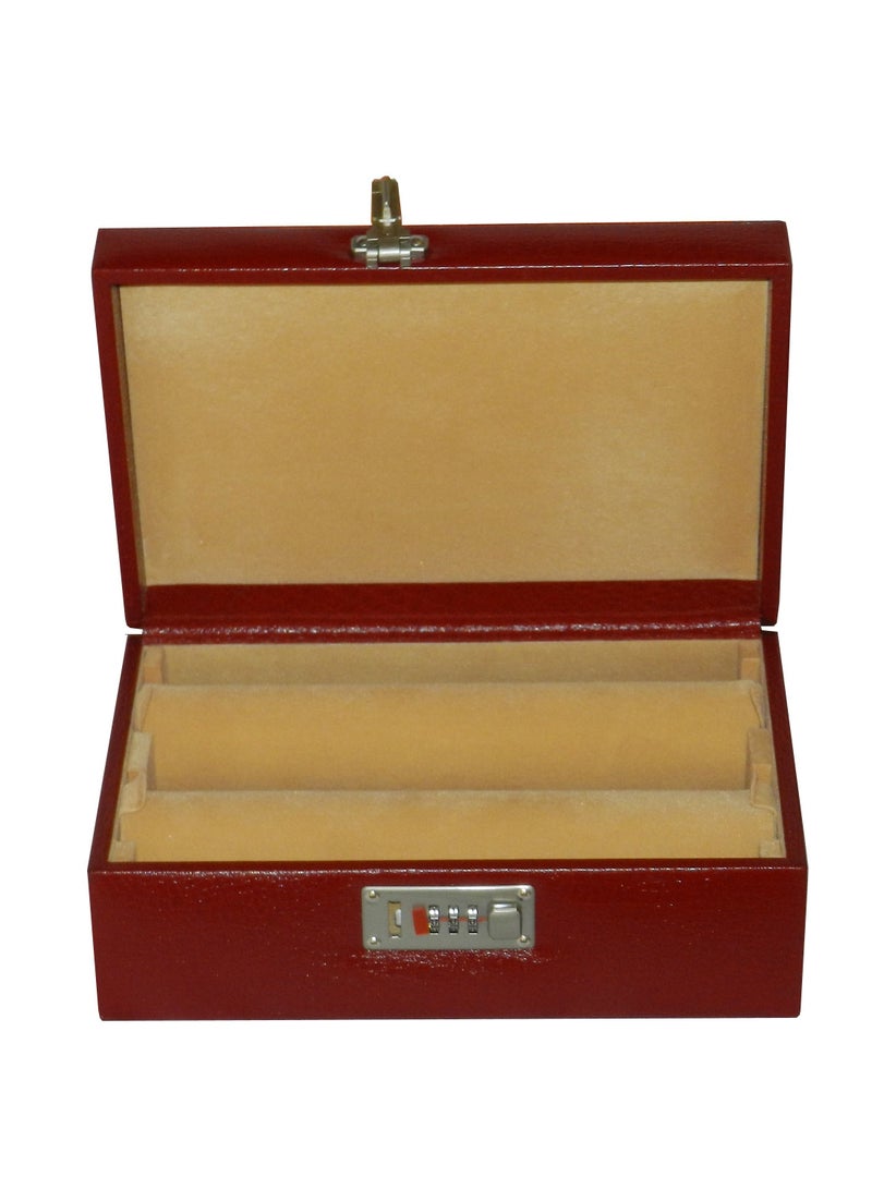 LAVERI LEATHER Laveri Genuine Leather Bracelet Jewelry Box with 2 Removable Rolls - Holder Stores Bracelets, Bangles & Watches Bangle Vanity Box REMOVABLE Vanity Box Removable Vanity Box  - Image 1