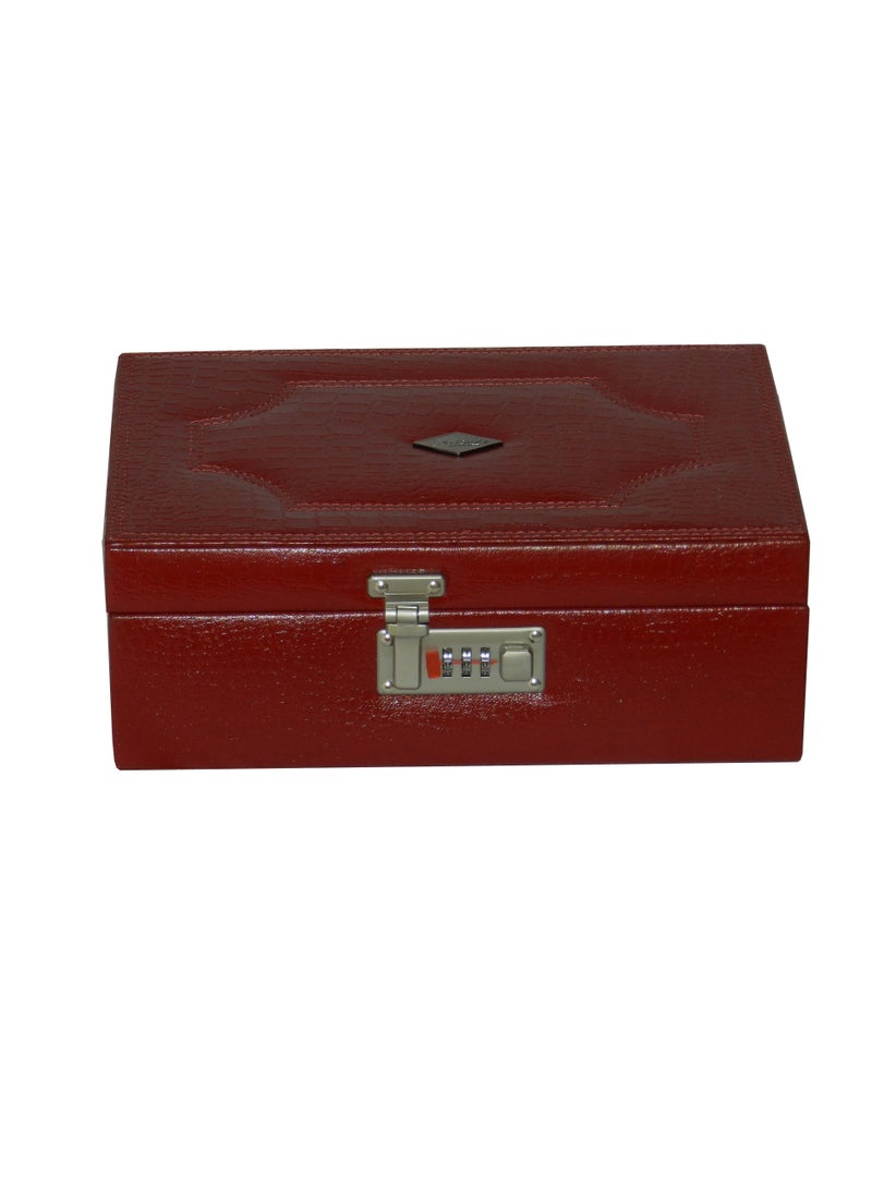 LAVERI LEATHER Laveri Genuine Leather Bracelet Jewelry Box with 2 Removable Rolls - Holder Stores Bracelets, Bangles & Watches Bangle Vanity Box REMOVABLE Vanity Box Removable Vanity Box  - Image 5