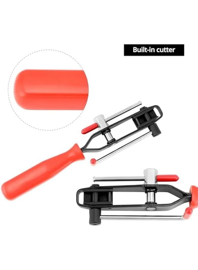 Arabest Auto Joint Banding Boot Axle Clamp Pliers with 20PCS Stainless Steel CV Joint Boot Band Clamps, Auto/ATV CV Axle Clamp Tool Kit Includes 10 Small and 10 Large Clamps  - Image 3
