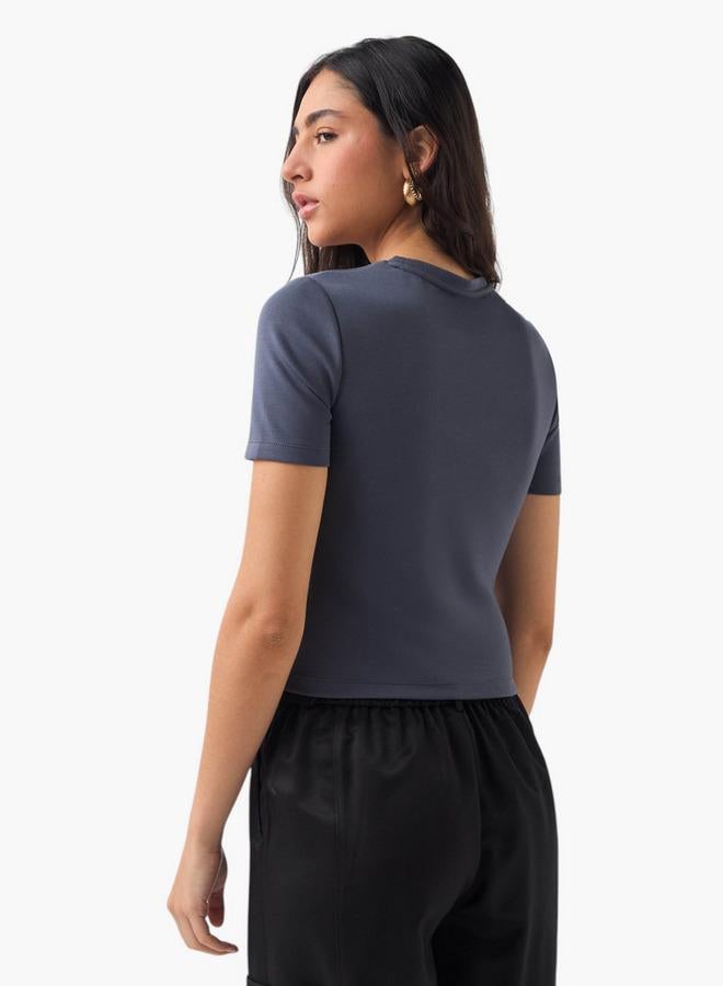 اس بي كاركترز تيشيرت توم وجيري مطرز بأكمام قصيرة - Image 3