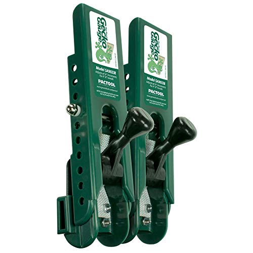 PacTool Gecko Gauge LP Siding Tool, The Original Home Siding Installation Kit - For Use with 3/18 Inch LP Engineered Wood Siding, Includes 2 Gecko Gauge Clamps for One Person Installation - Image 1