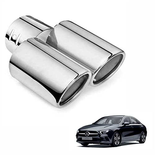 Asryd Dual Silencer Exhaust Tip Pipe Rustproof Stainless Steel Muffler Tail End Outlet 1Pcs For Mercedes-Benz AMG A35 Limousine - Image 1