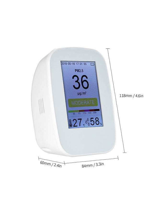 Generic Multifunctional Air Quality Detector Indoor/Outdoor HCHO & TVOC Tester CO2 Meter Monitor CO₂ Tester with Rechargeable Battery  - Image 5