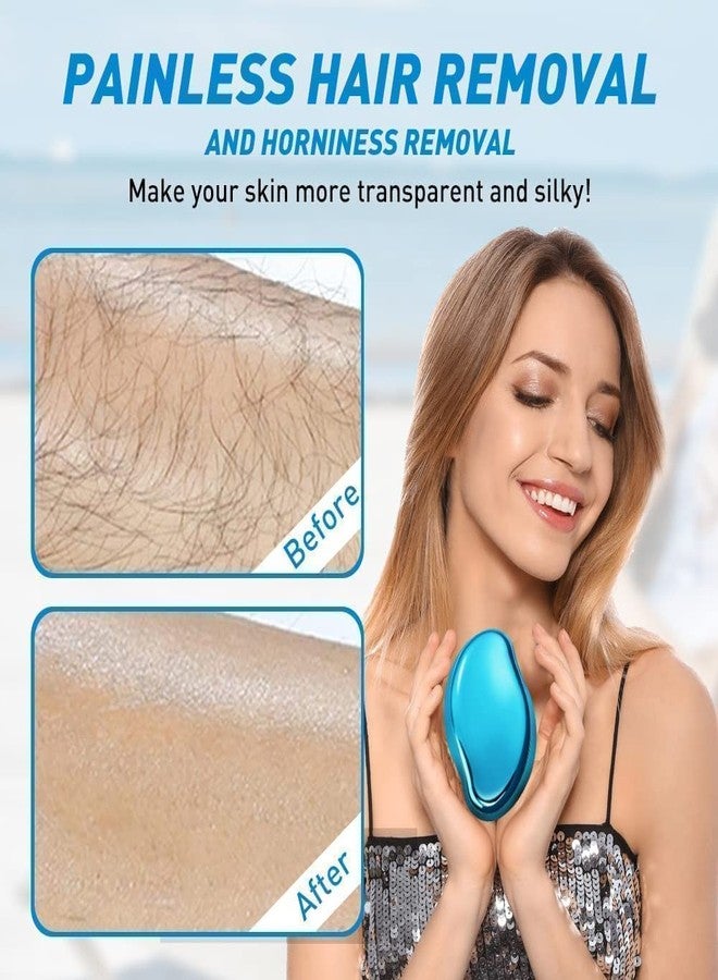 CESITRA Crystal Hair Remover for Women and Men Upgraded Nano-crystalline Dots Technology Crystal Hair Eraser for Women Painless Hair Remover for Women Reusable Painless Hair Removal Stone (Multicolor) - Image 3