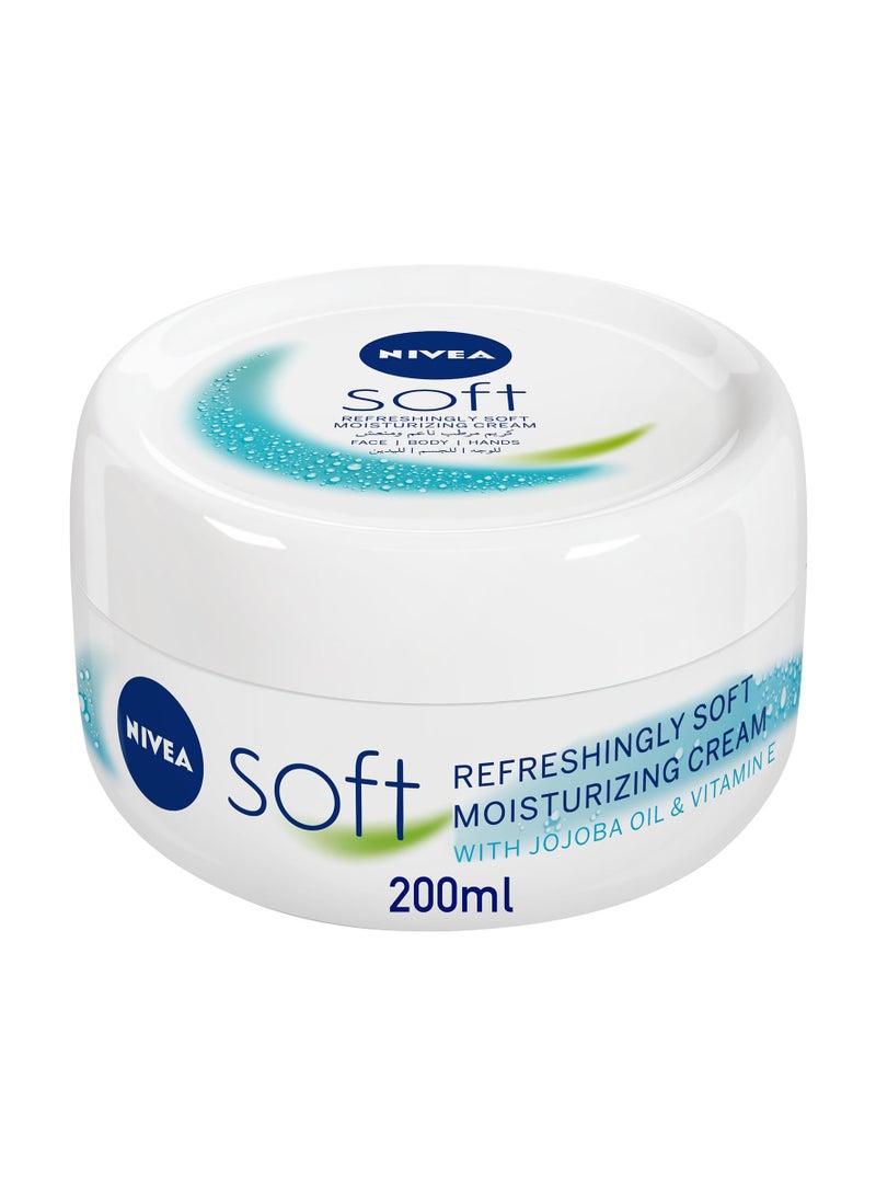 Nivea Jar of soft, refreshing and moisturizing cream 200ml