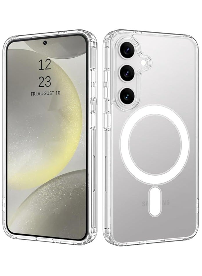 ويكسون جراب شفاف كريستالي لموبايل سامسونج جالاكسي S25 بلس مع حماية كاملة ضد الصفرار ,متوافق الشحن اللاسلكي موبايل ناعم مقاوم للصدمات من البولي يوريثين المقاوم للحرارة - Image 5