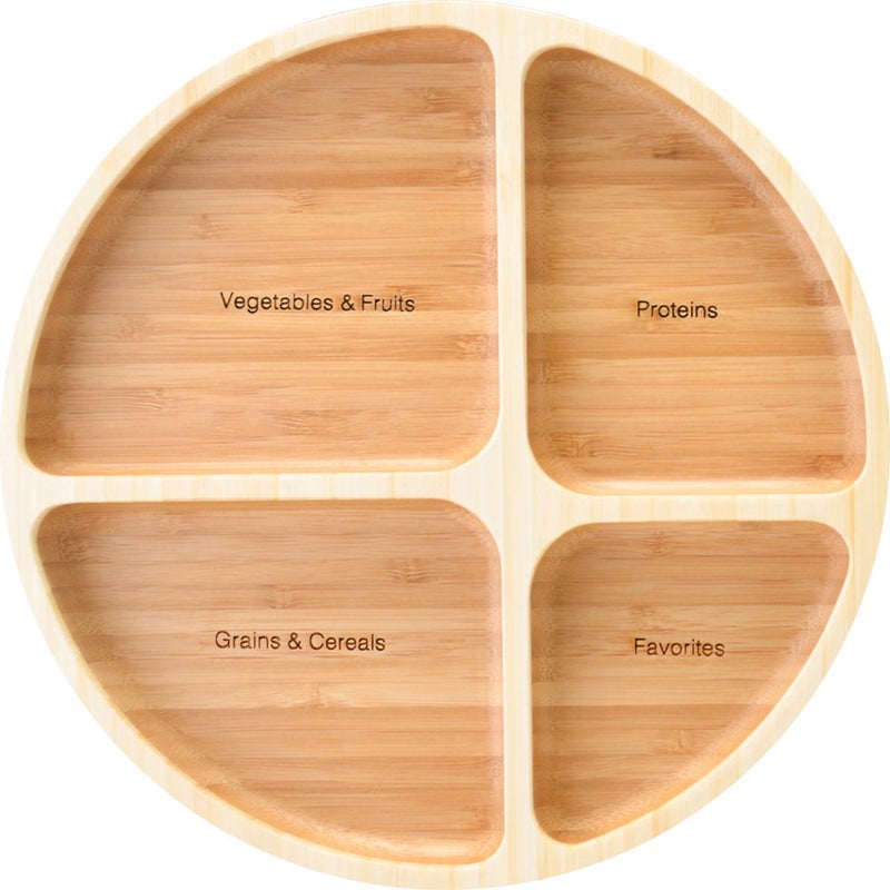 La Boos Round Dish Healthy Separation Plate Cereals Cegetables Protein Keep Health Ratio Per Meal Lunch Plate Dinner Dish Round Dish