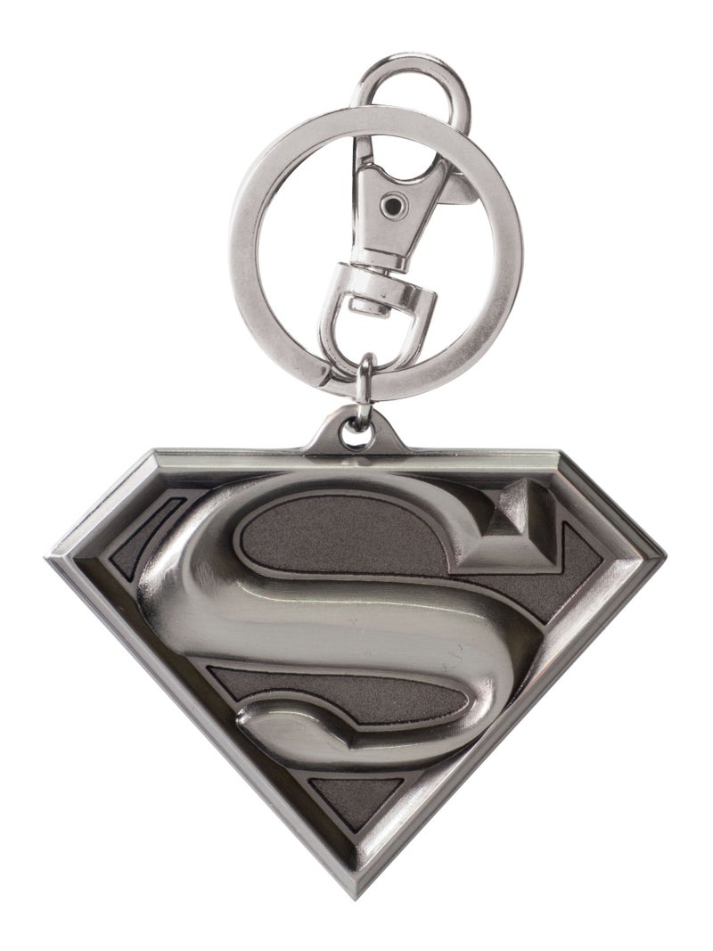 SUPERMAN DC Superman Logo Pewter Keyring, 2'' - Image 2