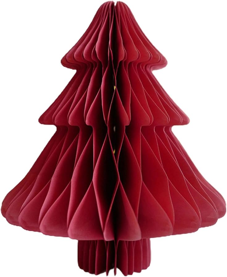 Christmas Holiday Paper Ornaments Handmade Decor Desk Top Tree Festive Home Decor Color A - Image 2