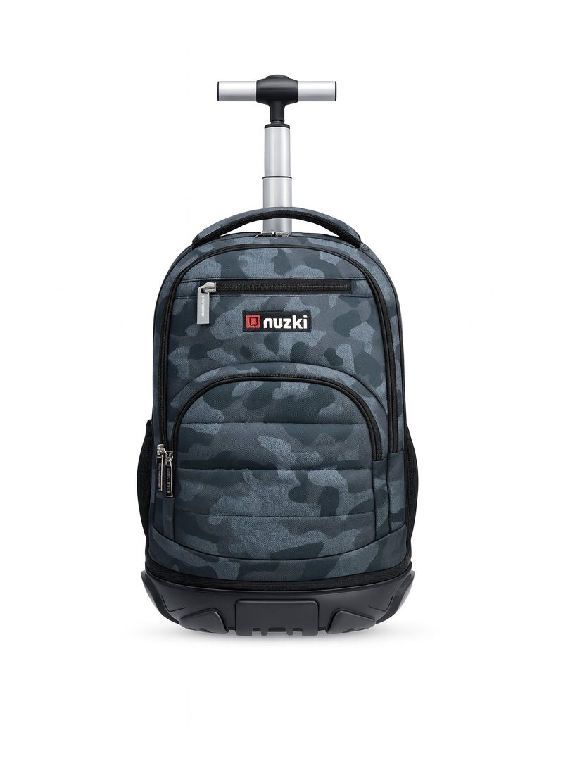 نوزكي حقيبة مدرسية ترولي نوزكي للطلاب - مقاس 16 بوصة - حقيبة متعددة الوظائف بعجلات - مناسبة للأولاد والبنات - Image 1