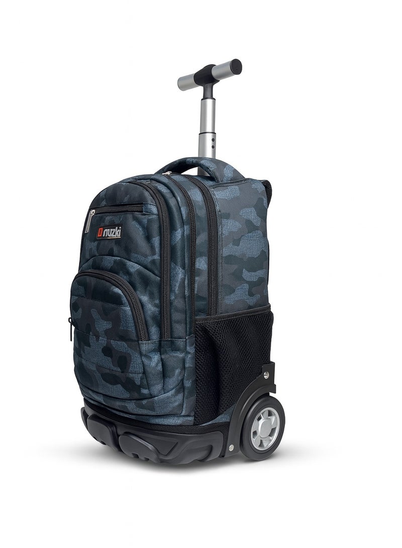 نوزكي حقيبة مدرسية ترولي نوزكي للطلاب - مقاس 16 بوصة - حقيبة متعددة الوظائف بعجلات - مناسبة للأولاد والبنات - Image 2