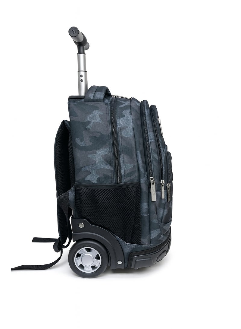 نوزكي حقيبة مدرسية ترولي نوزكي للطلاب - مقاس 16 بوصة - حقيبة متعددة الوظائف بعجلات - مناسبة للأولاد والبنات - Image 3