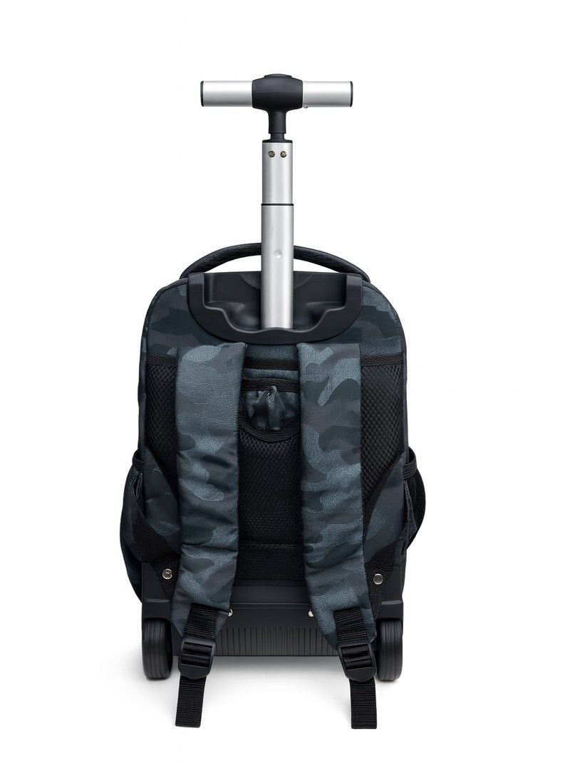 نوزكي حقيبة مدرسية ترولي نوزكي للطلاب - مقاس 16 بوصة - حقيبة متعددة الوظائف بعجلات - مناسبة للأولاد والبنات - Image 4